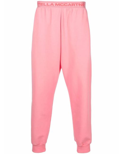 Stella McCartney Pink Logo Waistband Jogging Trousers