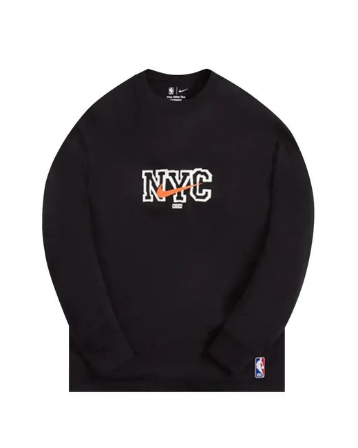 Kith Black X Nike Long-Sleeve T-Shirt for men