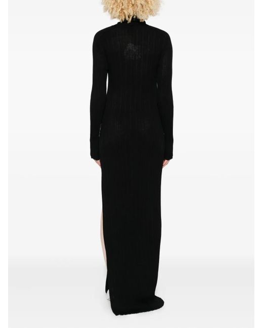 GIUSEPPE DI MORABITO ビジュートリム マキシドレス Black