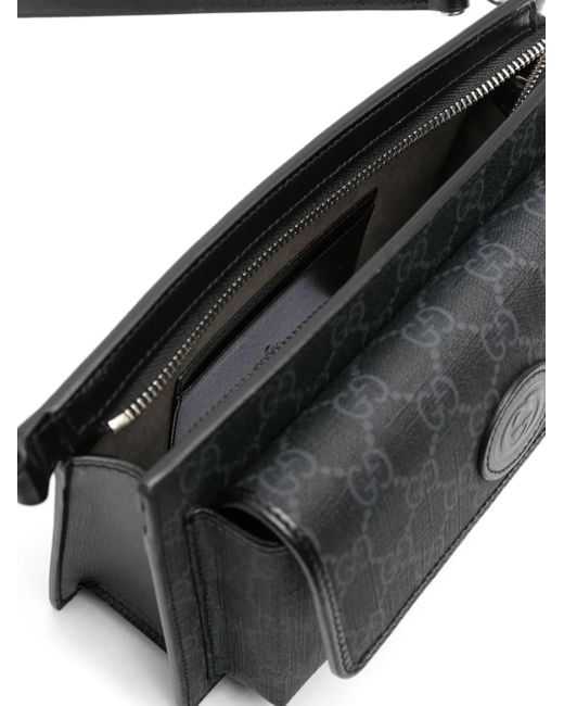 Riñonera GG con GG Entrelazada Gucci de hombre de color Black