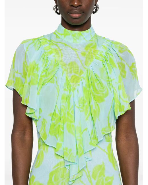 Essentiel Antwerp Honolulu Midi Dress in Green | Lyst