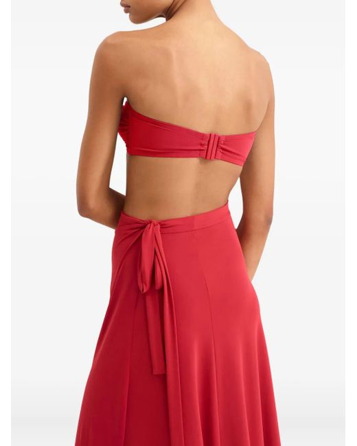 Falda de playa Julieta con efecto cruzado Eres de color Red