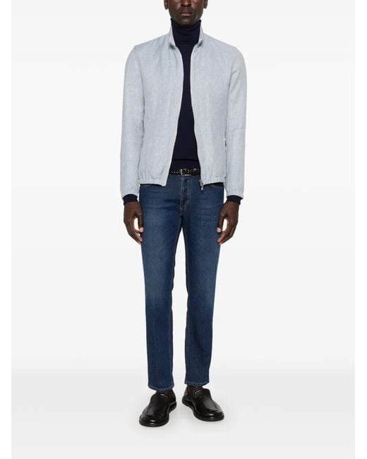 Barba Napoli Blue Timber Jacket for men