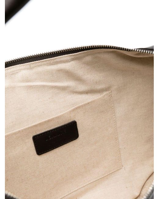Lemaire Black Large Croissant Leather Shoulder Bag