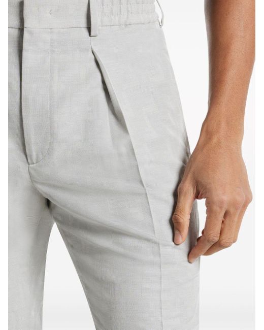 Pantalones rectos con motivo Shadow Fendi de hombre de color Gray
