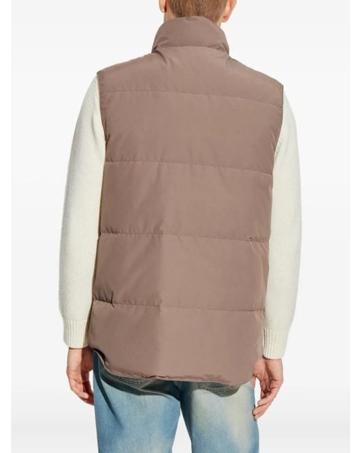 Canada Goose Wattierte Garson Weste mit Druckknopf in Brown für Herren