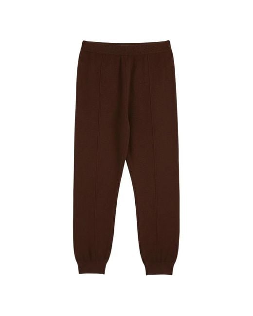 Chinti & Parker Brown Basics Seam-Detail Cuffed Track Pants