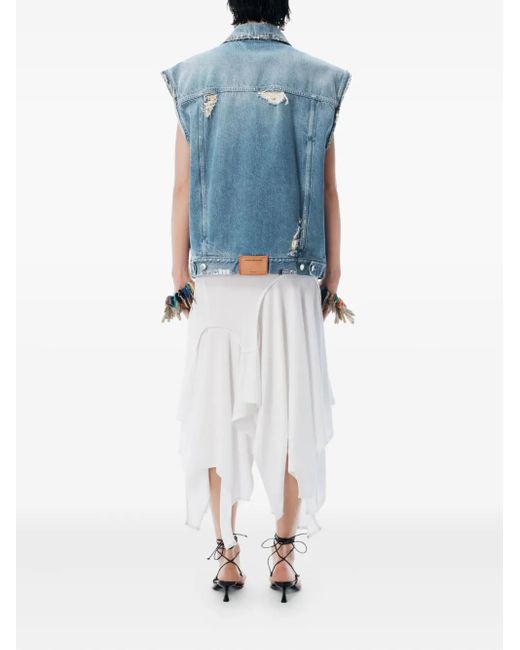 Gilet Denim di Alexander Wang in Blue