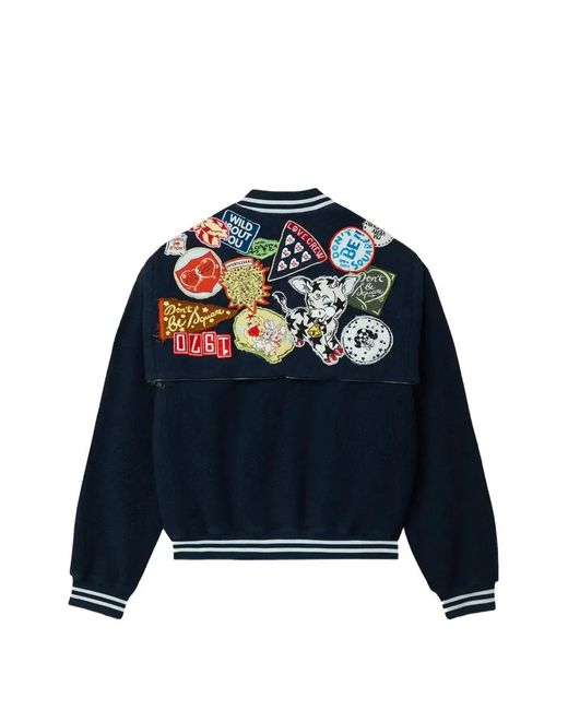 KENZO Blue Veste Kenszo Badges À Patch Brodé for men