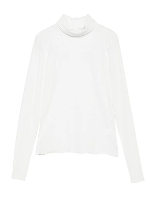 Dorothee Schumacher Top Met Col En Lange Mouwen in het White