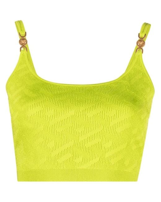 Versace Yellow Knitted Top