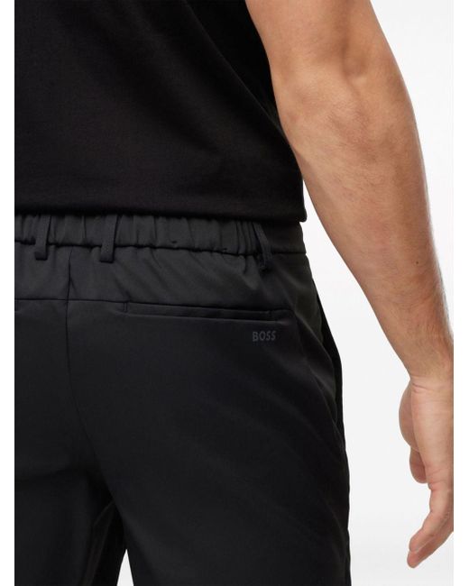 Boss Black Slim-fit Water-repellent Shorts for men