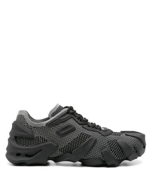 Bottega Veneta Black Grey Flex Technical Knit Sneakers for men