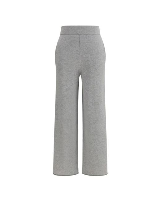 Max Mara Gray Pantalon En Cachemire