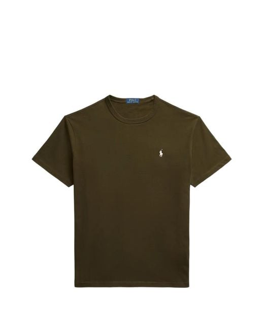 Polo Ralph Lauren Green Logo-Embroidered T-Shirt for men