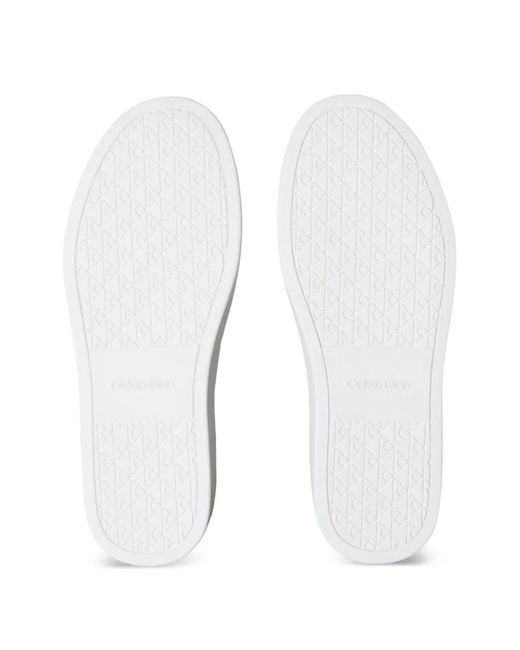 Calvin Klein Black Bottines Vernies À Lacets for men