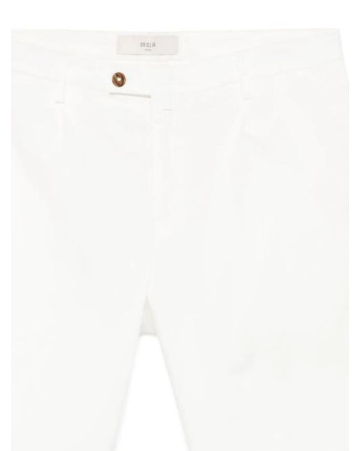 Briglia 1949 White Button Shorts for men