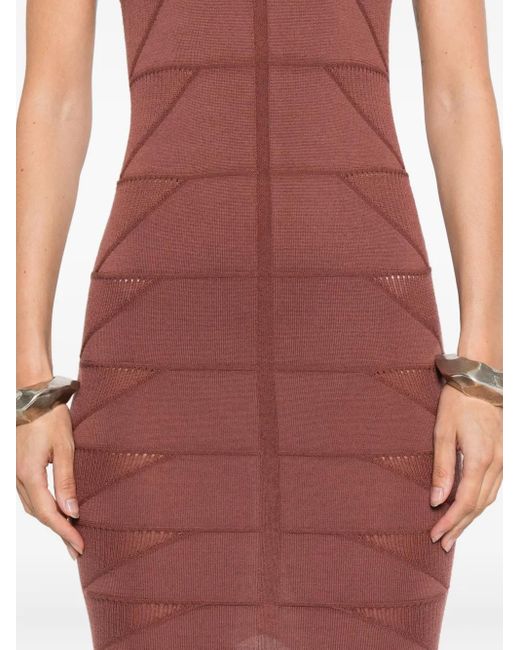 Robe Mi-Longue À Design Sans Manches Rick Owens en coloris Red