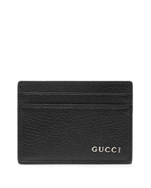 Gucci Black Card Case With Logo for men
