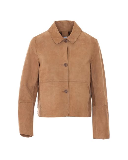 Chaqueta De Ante Con Botones Frontales Bully de color Brown