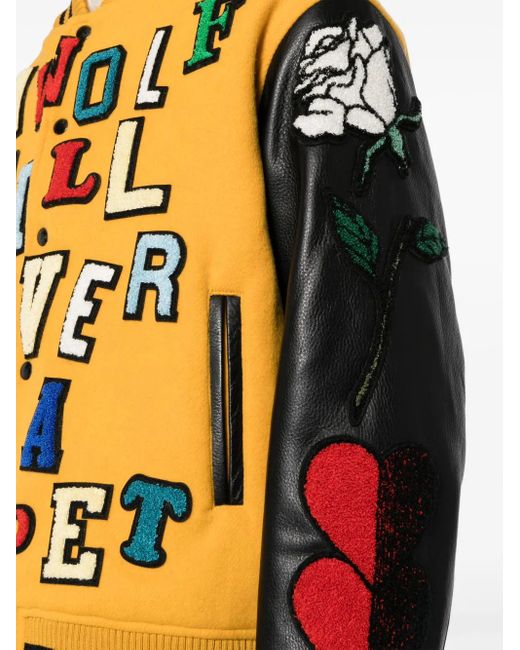 Undercover Gray X K. Tolnoe Varsity Bomber Jacket for men