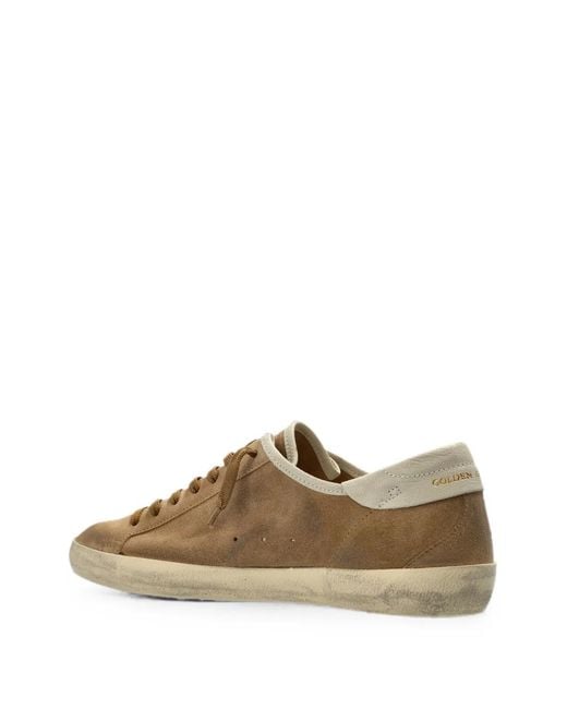 Golden Goose Deluxe Brand Brown Super-Star Distressed Sneakers for men