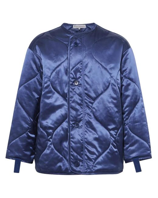 J.W. Anderson Blue Quilted Jacket for men