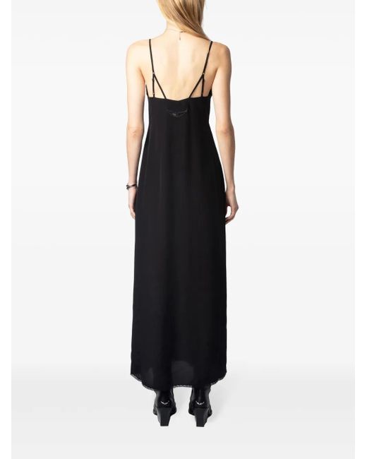 Zadig & Voltaire Black Ramelil Maxi Dress