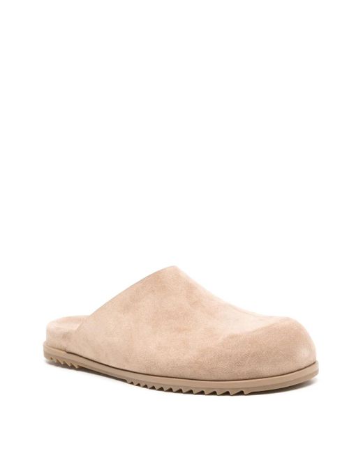 Rick Owens Pink Round Toe Mules