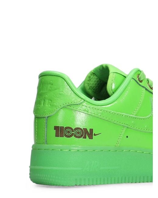 Nike Green Air Force 1 07 Lx Leather Low-Top Sneakers for men