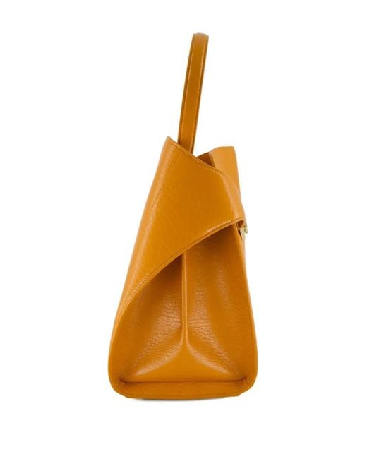 Ferragamo Orange Medium Hug Maxi-Grain Leather Shoulder Bag