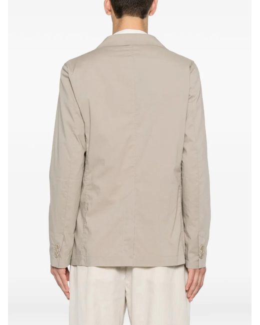 Aspesi White Notch-Lapel Single-Breasted Blazer for men