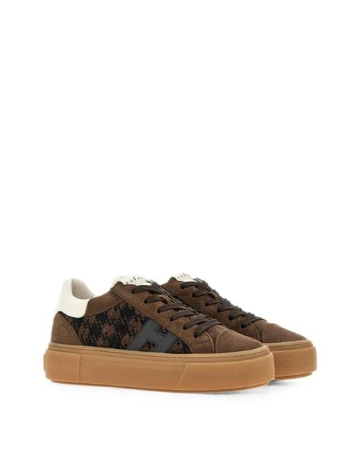 Hogan Brown Crosswind Sneakers
