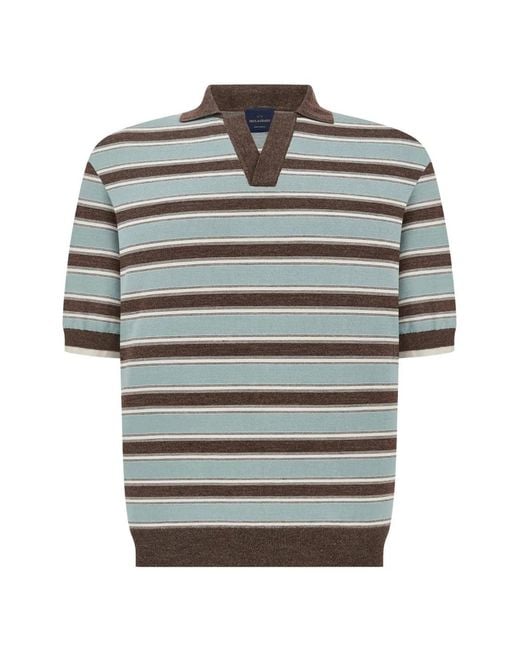 Paul & Shark Gray Striped Short-Sleeve T-Shirt for men