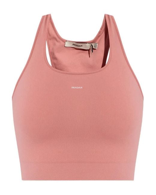 PANGAIA Pink Racerback Sports Bra