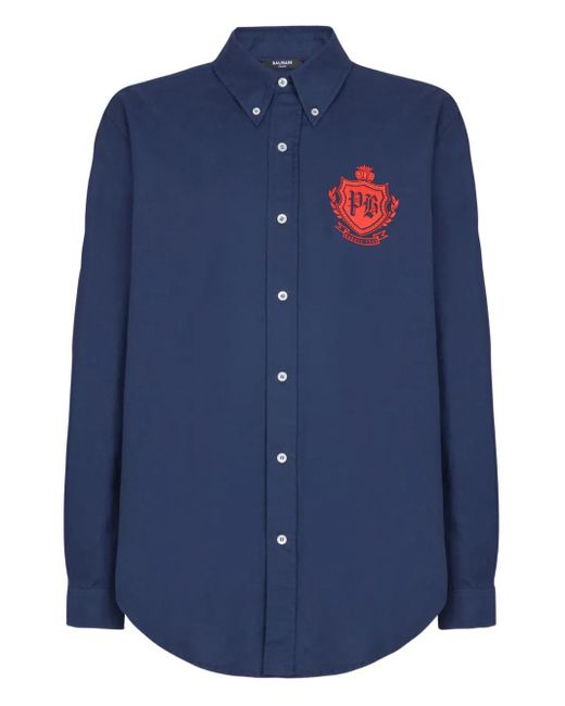 Camicia di Balmain in Blue da Uomo