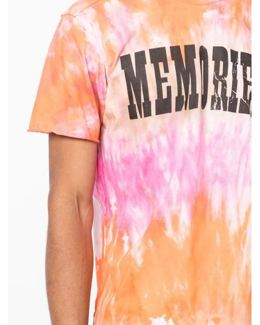 Stain Shade Pink X Hiroshi Fujiwara T-Shirt À Imprimé Tie-Dye for men