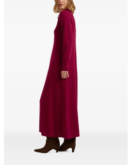 Chinti & Parker Red A-Line Maxi Polo Dress