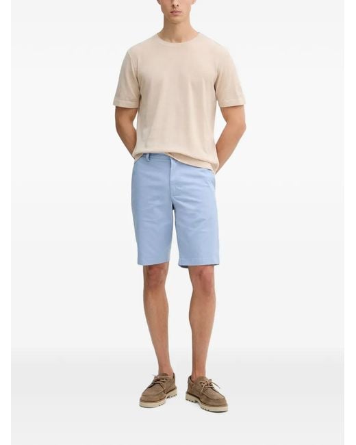 Lacoste Blue Short À Patch Logo for men