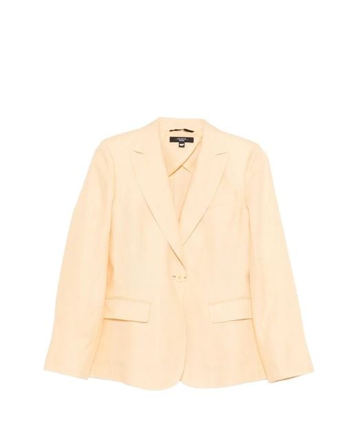 Weekend by Maxmara Natural Flap-Pocket Blazer