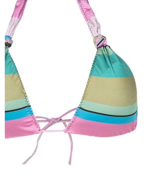 Clube Bossa Blue Gestreiftes Rings Bikinioberteil