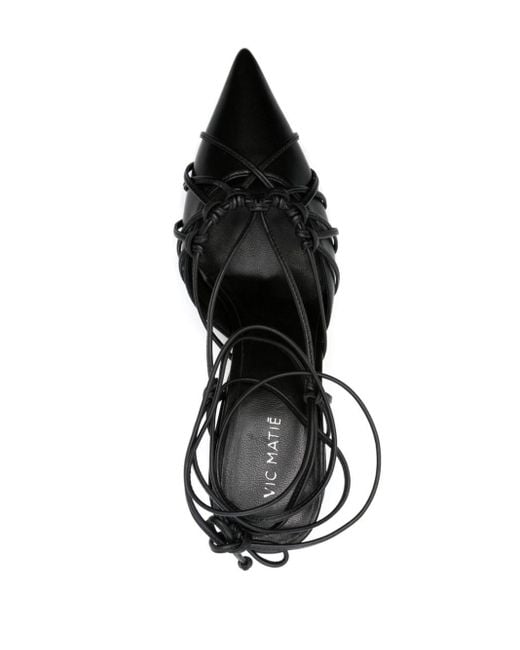 Sandales Amal 60 mm en cuir Vic Matié en coloris Black