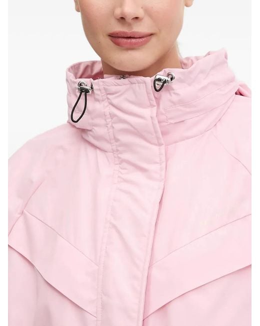 P.E Nation Pink Drawstring Hooded Jacket