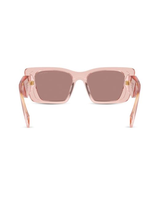 Prada Pink Prada Pr 08ys Oversize Frame Sunglasses