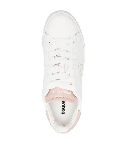 Baskets À Logo Imprimé DSquared² en coloris White