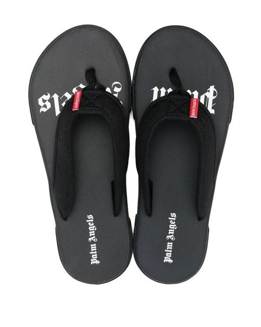 Palm Angels Black Sandals for men