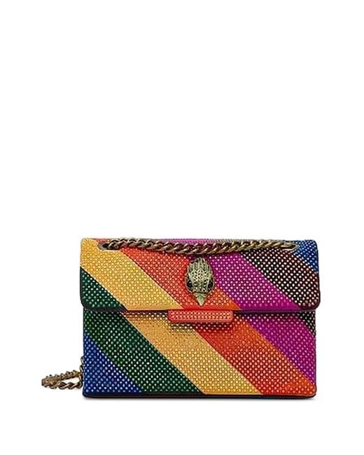 Kurt Geiger Orange Mini Kensington Umhängetasche mit Verzierung
