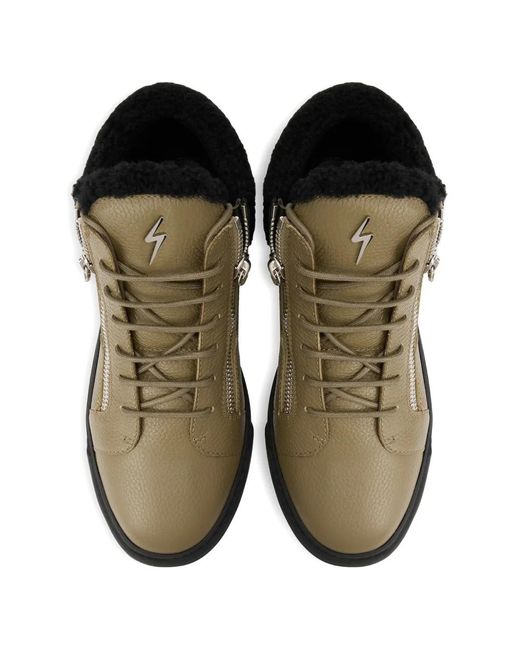 Giuseppe Zanotti Green Kriss Side Zip Sneakers for men