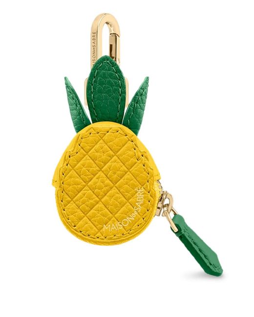 Ciondolo Con Zip di Maison De Sabre in Yellow