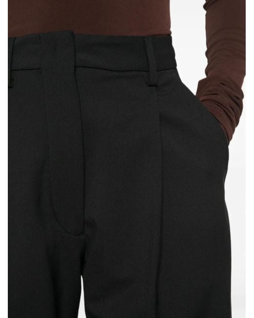 Thelatest White E-Billie Pleated Tailored Trousers